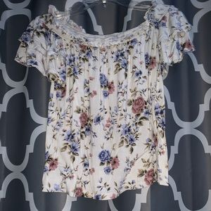 america eagle off the shoulder top